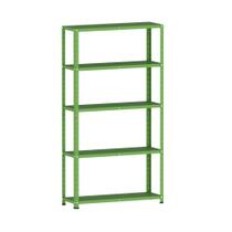 Estante Montável de Aço Com 05 Prateleiras Com Reforço Pandin 1,75 X 0,40 m Verde Miró