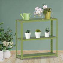 Estante Multiuso 3 Prateleiras 92cm Aço Cinza/Verde Miró Estante Multiuso 3 Prateleiras 92cm Aço Cinza/Verde Miró