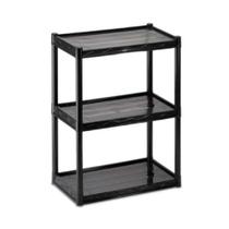 Estante multiuso 3003 andares preta - Das plast