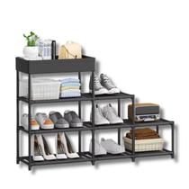 Estante Multiuso 4 Andares Organizador de Sapatos Roupas Livros Prática e Resistente Estante Multiuso 4 Andares Organizador de Sapatos Roupas Livros Prática e Resistente