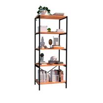 Estante Multiuso 5 Prateleiras Trento Preto Fosco Nature Artefamol
