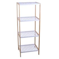 Estante Multiuso Bambu Cazza Kayapo 4 Prateleiras 45x35x120cm