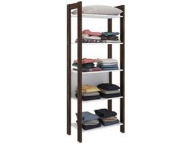 Estante Multiuso com 5 Prateleiras 65x165cm Branco