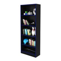 Estante Multiuso com Prateleiras ME4141 Preto/Azul - Tecno