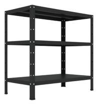 Estante Multiuso de Aço Reforçado 60x68cm com 3 Prateleiras, Ideal para Escritório, Cozinha ou Quarto