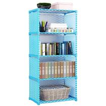 Estante multiuso organizador livros brinquedos 5 prateleiras empilhavel quarto banheiro lavanderia roupas modular azul