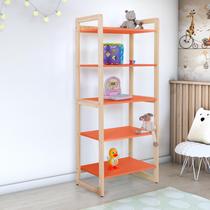Estante Multiuso Organizadora Infantil com Prateleiras de Madeira