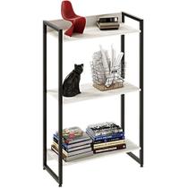 Estante Multiuso Para Escritório Industrial 03 Prateleiras Areta 104x60cm C01 Snow - Lyam Decor Estante Multiuso Para Escritório Industrial 03 Prateleiras Areta 104x60cm C01 Snow - Lyam Decor