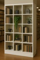 Estante Organizador Livreiro 15 nichos Multiuso Livreiro Estante Organizador Livreiro 15 nichos Multiuso Livreiro