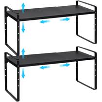 Estante Organizador Metálico Ajustável Empilhável X-cosrack 35-55 cm Estante Organizador Metálico Ajustável Empilhável X-cosrack 35-55 cm