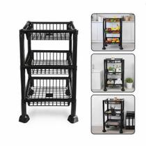 Estante Organizadora 3 Andares para Frutas e Multiuso Deixe sua casa mais organizada com a estante organizadora de 3 and