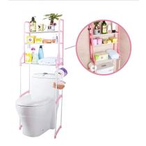Estante Organizadora Banheiro Lavabo Lavanderia 3 Prateleiras Porta Toalhas Portátil Rosa Estante Organizadora Banheiro Lavabo Lavanderia 3 Prateleiras Porta Toalhas Portátil Rosa