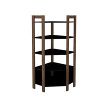 Estante organizadora de Canto, com 5 Prateleiras AZ 1020 Preto/Nogal - Tecno