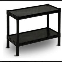 Estante organizadora flexa 2 prateleiras preta Estante organizadora flexa 2 prateleiras preta