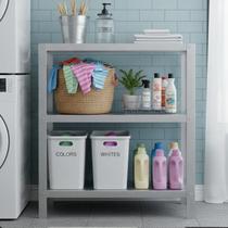 Estante Organizadora Inox 3 Planos Estrutura Resistente e Design Moderno para Diversos Ambientes Estante Organizadora Inox 3 Planos Estrutura Resistente e Design Moderno para Diversos Ambientes
