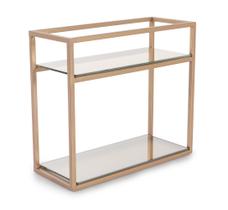 Estante Organizadora Linha Frame De Parede Aço e Vidro Forma