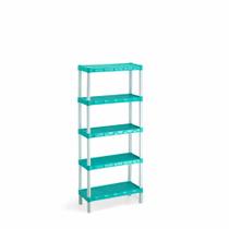 Estante Organizadora Modular Verde 5 Prateleiras com Pés 532