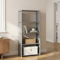 Estante Organizadora Multiuso 4 Prateleiras 1,25m Livros Brinquedos Lavanderia Estante Organizadora Multiuso 4 Prateleiras 1,25m Livros Brinquedos Lavanderia