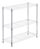 Estante Organizadora Multiuso Aço Cromado 90x90x35cm Deluxe