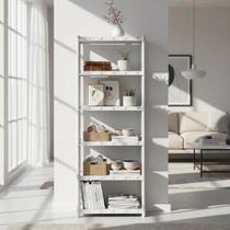 Estante Organizadora Multiuso com Pezinhos Agraplast Nápoles Branca 7 Prateleiras Prática e Moderna 547