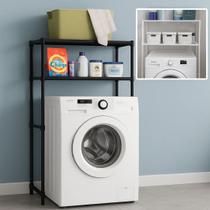 Estante Organizadora Multiuso Duas Prateleiras Rack Máquina de Lavar Lavanderia Banheiro Estante Organizadora Multiuso Duas Prateleiras Rack Máquina de Lavar Lavanderia Banheiro