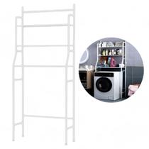 Estante Organizadora para Lavanderia Metal com Pintura Branca Estante Organizadora para Lavanderia Metal com Pintura Branca