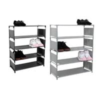 Estante organizadora quarto lavanderia com 5 prateleiras para sapatos roupa objetos multiuso
