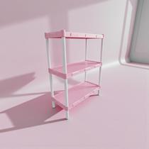 Estante Organizadora Rosa Bebê Modular com 3 Prateleiras 409