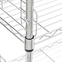 Estante Organziadora Multiuso Metal Cromada 144x91x25 Cm