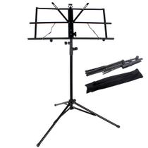 Estante p/ Partitura Suporte Pedestal Dobrável com Bag Estante p/ Partitura Suporte Pedestal Dobrável com Bag