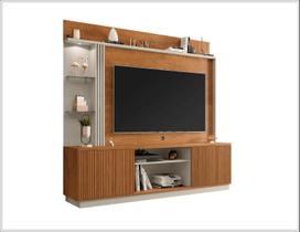 Estante P/ TVs até 65 Polegadas 2 Portas Home Altanta Naturalle Off-White Ripado Bechara Estante P/ TVs até 65 Polegadas 2 Portas Home Altanta Naturalle Off-White Ripado Bechara