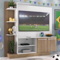 Estante+Painel 55" E França Br2473 Argila/Branco