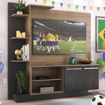 Estante+Painel 55" E França Br2473 Duna/Preto