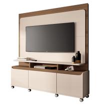 Estante Painel de TV 70 Pol 180cm Luma H01 Castanho/Off White - Mpozenato