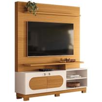 Estante Painel Para Tv 60 Pol 160cm Mafra B01 Cinamomo Off White - Lyam Decor