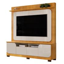 Estante Painel Para TV 65 Pol 182cm Ripado Vanie D04 Bali/Cedro - Mpozenato Estante Painel Para TV 65 Pol 182cm Ripado Vanie D04 Bali/Cedro - Mpozenato