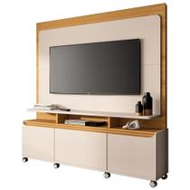 Estante Painel Para Tv 70 Pol 170cm 2 Portas Planck B01 Off White Cinamomo - Lyam Decor Estante Painel Para Tv 70 Pol 170cm 2 Portas Planck B01 Off White Cinamomo - Lyam Decor