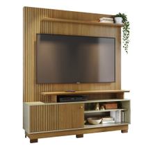 Estante Painel Para TV 75 Pol 160cm Anny M01 Cumaru/Opala - Mpozenato