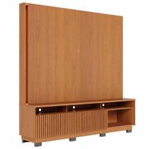 Estante Painel Para TV 75 Pol LED 200cm Yarden C04 Freijó - Lyam Decor Estante Painel Para TV 75 Pol LED 200cm Yarden C04 Freijó - Lyam Decor