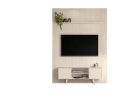 Estante Panorama para TV de até 55 polegadas - Calacata/Off White - Madetec Estante Panorama para TV de até 55 polegadas - Calacata/Off White - Madetec