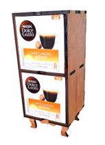 Estante para 2 Nichos de Caixas de Cápsulas de Café DOLCE GUSTO - Suporte para 20 Cápsulas - Cor IMBUIA Estante para 2 Nichos de Caixas de Cápsulas de Café DOLCE GUSTO - Suporte para 20 Cápsulas - Cor IMBUIA