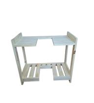 Estante para banheiro ripada Estante para banheiro ripada