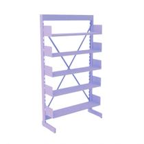 Estante Para Biblioteca Simples Pandin 2,00 m Lílas Estante Para Biblioteca Simples Pandin 2,00 m Lílas