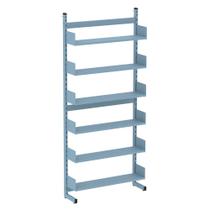 Estante Para Biblioteca Simples Pandin 2,30 m Azul Dali Estante Para Biblioteca Simples Pandin 2,30 m Azul Dali