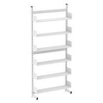 Estante Para Biblioteca Simples Pandin 2,30 m Branco Estante Para Biblioteca Simples Pandin 2,30 m Branco