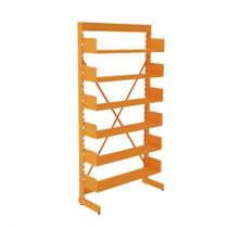 Estante Para Biblioteca Simples Pandin 2,30 m Laranja Estante Para Biblioteca Simples Pandin 2,30 m Laranja