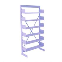 Estante Para Biblioteca Simples Pandin 2,30 m Lílas Estante Para Biblioteca Simples Pandin 2,30 m Lílas