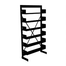 Estante Para Biblioteca Simples Pandin 2,30 m Preto