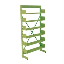 Estante Para Biblioteca Simples Pandin 2,30 m Verde Estante Para Biblioteca Simples Pandin 2,30 m Verde