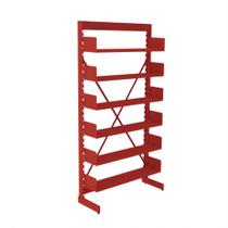 Estante Para Biblioteca Simples Pandin 2,30 m Vermelho Estante Para Biblioteca Simples Pandin 2,30 m Vermelho